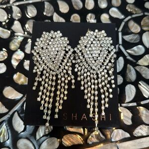 Shashi rhinestone drop earrings